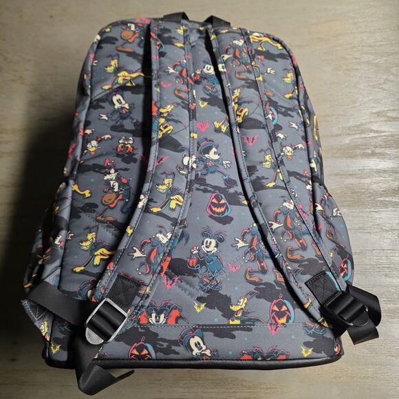 Disney Parks Halloween Mickey and Friends Grey Spooky Laptop Backpack main image 4